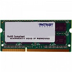 Картинка Оперативная память Patriot 4GB SO-DIMM DDR3 PC3-10600 Retail
