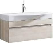 Картинка Тумба под умывальник Aqwella Бергамо 100 (акация) [Ber.01.10/A]