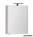 Картинка Шкаф с зеркалом для ванной AQUANET Латина 60 00179942 (белый)