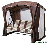 Садовые качели Arno-Werk Оазис Люкс Плюс 2016-КД-40/Л+ (шоколадный)