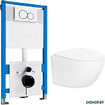 Sulzdorf с микролифтом и кнопкой смыва 219702E (белый/белый)