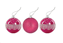 Картинка Набор шаров Золотая сказка Кружево Crimson 591116