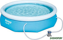 Картинка Бассейн Bestway 57270 быстроустанавливаемый фильтр-насос в комплекте