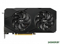 Картинка Видеокарта ASUS Dual GeForce RTX 2060 OC EVO 6GB GDDR6 DUAL-RTX2060-O6G-EVO