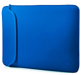 Картинка Чехол для ноутбука HP Black/Blue Neoprene Sleeve 15.6