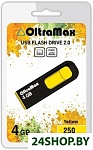 Картинка Флеш-память USB OltraMax 250 4GB (желтый) (OM-4GB-250-Yellow)