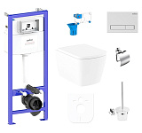 Картинка Унитаз Lavinia Boho Relfix Aveo Rimless 9 в 1 97010087 (матовый пластик)