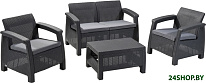Картинка Набор садовой мебели Keter Corfu Set 223204 (графит)
