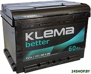 Картинка Автомобильный аккумулятор Klema Better 6CТ-60А(0) (60 А·ч)