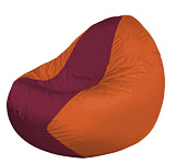 Картинка Бескаркасное кресло Flagman Classic К2.1-182 (бордовый/оранжевый)