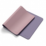 Картинка Коврик для мыши Satechi Dual Sided Eco-Leather Deskmate (розовый/фиолетовый)