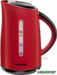 Картинка Чайник электрический Hyundai HYK-P3024 (красный/черный)