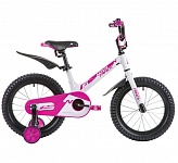 Картинка Детский велосипед NOVATRACK Blast 16 (белый/розовый, 2019)