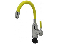 Картинка Смеситель Ledeme L1399-4 (хром/желтый)