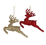 Картинка Подвеска Серпантин Серебряное копытце блестящий микс 2 шт 196-270