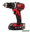 Дрель-шуруповерт Milwaukee M18 BDD-202C (4933443555) (с 2-мя АКБ, кейс)