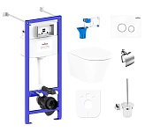 Картинка Унитаз Lavinia Boho Relfix Biore Rimless 9 в 1 97020167 (белое стекло)