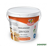 Картинка Эмаль Olecolor Акриловая для пола 2.5 кг (красно-коричневый) (О7Ж62050)