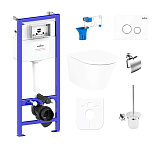 Картинка Унитаз Lavinia Boho Relfix Biore Rimless 9 в 1 97010071 (белое стекло)