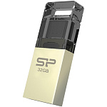 Картинка USB Flash Silicon-Power Mobile X10 Gold 32GB (SP032GBUF2X10V1C)