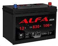 Картинка Автомобильный аккумулятор ALFA Asia JR 800A (100 А·ч)
