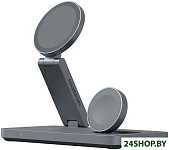 Yoga 3 в 1 Charging Station для Samsung Qi2 WCH017m (темно-серый)