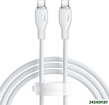 Pudding Series Fast Charging Cable 100W USB Type-C - USB Type-C (1.2 м, белый)