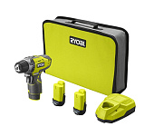 Картинка Дрель-шуруповерт Ryobi R12DD-220S 5133005063 (с 2-мя АКБ 2 Ah, сумка)