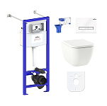 Картинка Унитаз Lavinia Boho Relfix One 7 в 1 87050141 (белое стекло)