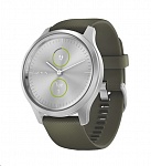 Картинка Гибридные умные часы Garmin Vivomove Style (серебристый/зеленый)