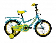 Картинка Детский велосипед Forward Funky 16 2021 (голубой/желтый)