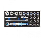 Картинка Универсальный набор инструментов Hogert Technik HT7G128 (23 предмета)