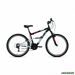 Картинка Велосипед Altair MTB FS 26 1.0 р.18 2021 (черный/красный)