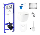 Картинка Унитаз Lavinia Boho Relfix One 9 в 1 97010014 (хром пластик)