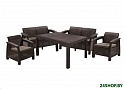 Комплект садовой мебели Keter Corfu Fiesta 258945 (коричневый)