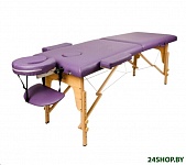 Картинка Массажный стол Atlas Sport складной 2-с 60 см (фиолетовый, деревянный)