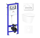 Картинка Унитаз Lavinia Boho Relfix Biore Compacto Rimless 6 в 1 75110152 (иск. камень)