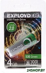 Картинка Флеш-память EXPLOYD 530 4GB (зеленый)
