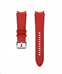 Картинка Ремешок Samsung Hybrid Leather для Samsung Galaxy Watch4 (20 мм, M/L, красный) (ET-SHR89LRE