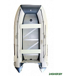 Картинка Надувная лодка Polar Bird Merlin PB-385M ПБ44 стеклокомпозит (серый/белый)