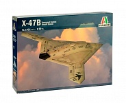 Картинка Сборная модель Italeri Боевой беспилотный летательный аппарат X-47B (1:72) (1421)
