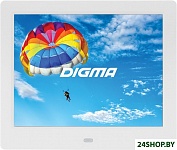 Картинка Цифровая фоторамка Digma PF-843 (pf843w) (белый)