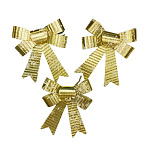 Картинка Елочная игрушка Серпантин Снежинка 3шт (золотистый) 185-0326