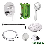 Картинка Душевая система Rubineta Kubo-2F-Uno 625015