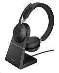 Картинка Наушники Jabra Evolve2 65 MS Stereo USB-C Desk (черный)