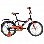Картинка Детский велосипед Novatrack Astra 18 183ASTRA.BL20 (синий/оранжевый, 2020)