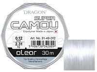 Леска DRAGON SUPER CAMOU CLEAR 30 м (0,10 мм)