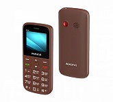 Картинка Кнопочный телефон Maxvi B100 (коричневый)