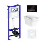 Картинка Унитаз Lavinia Boho Relfix Bristol Rimless 6 в 1 77040118