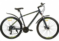 Картинка Велосипед Pioneer Hunter 700c (19, серый/черный/зеленый)